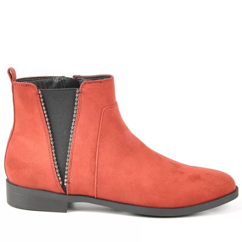 Boots, Bottines | SKILLS Boots Aspect Velours Orange