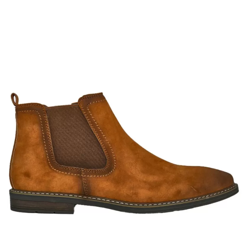 Boots, Bottines | FORTUNATO Boots Chelsea Homme Camel Avec Elastiques