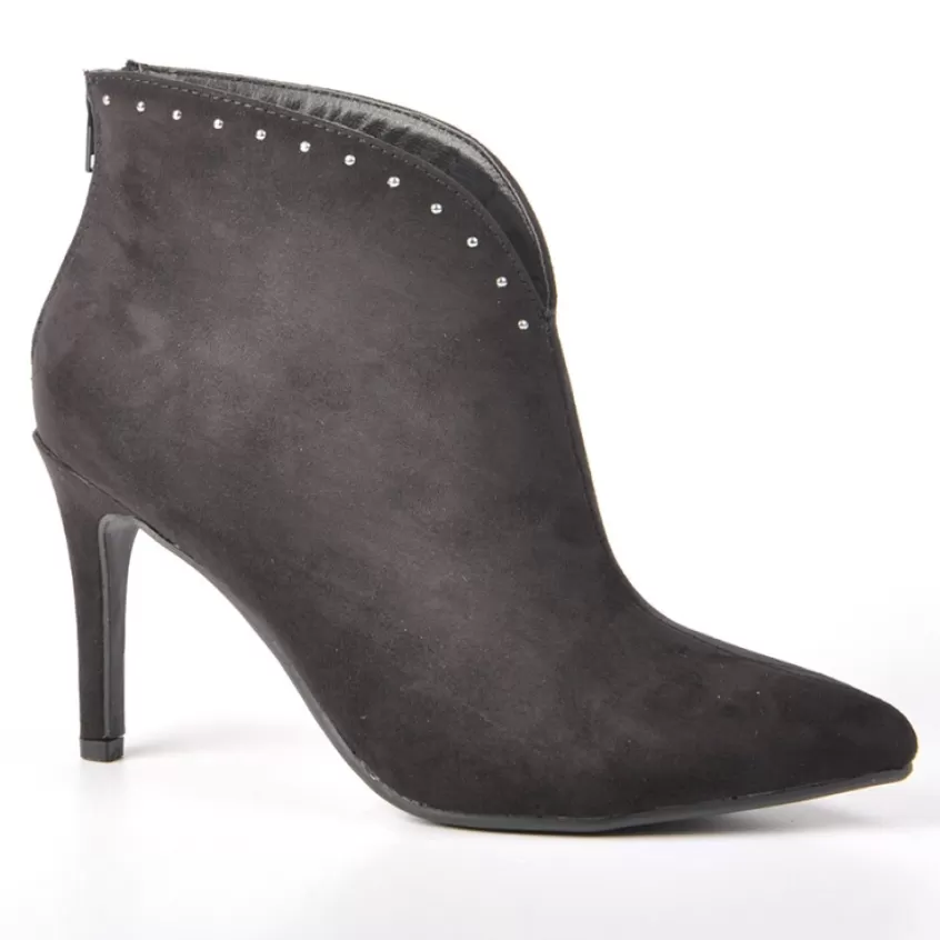 Boots, Bottines | SKILLS Boots Femme Avec Petits Clous Noir