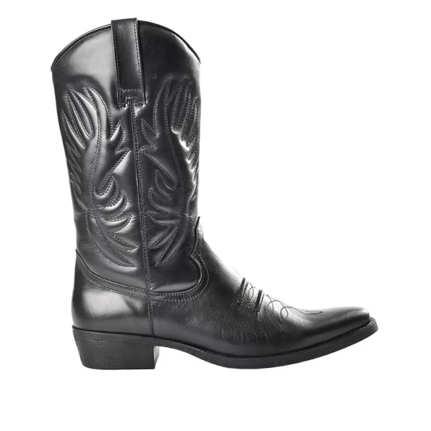 Boots, Bottines | OUTSHOES Bottes Style Western Compagnie Noir