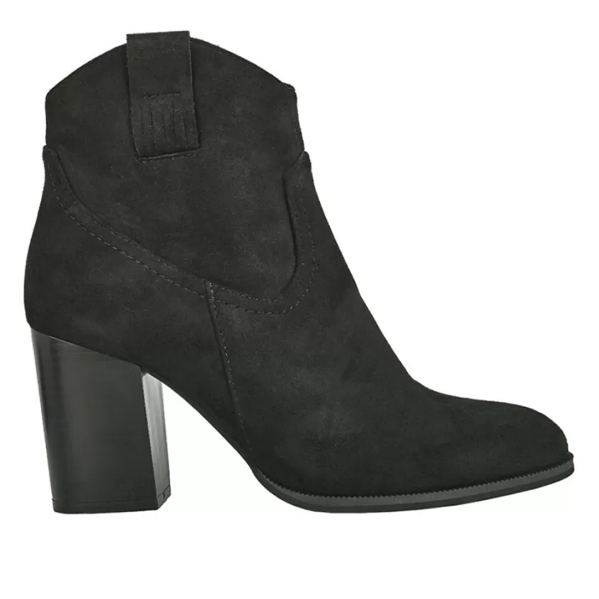 Boots, Bottines | MASCARA Bottines A Talon Femme Noir Style Cowboy