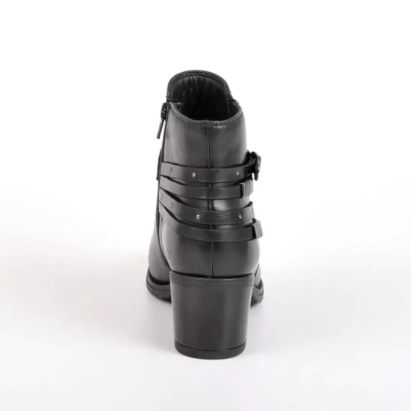 Boots, Bottines | TIPO ALTO Bottines A Talons Avec Boucles Metalliques Noir