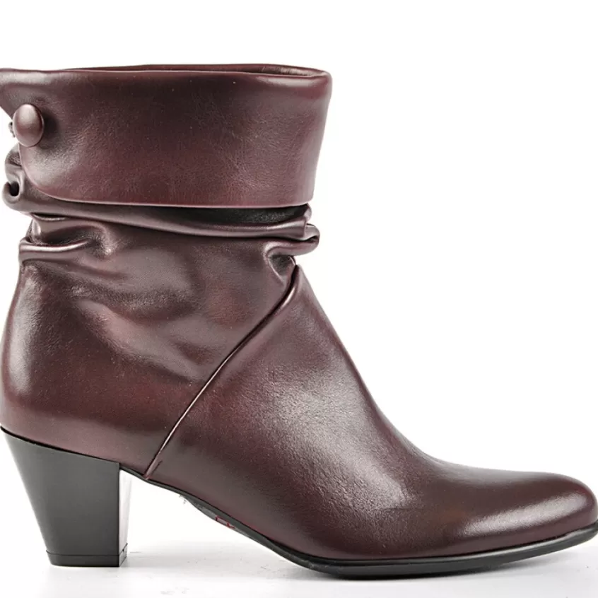 Boots, Bottines | DONNA CLUB Bottines A Talons Bordeaux