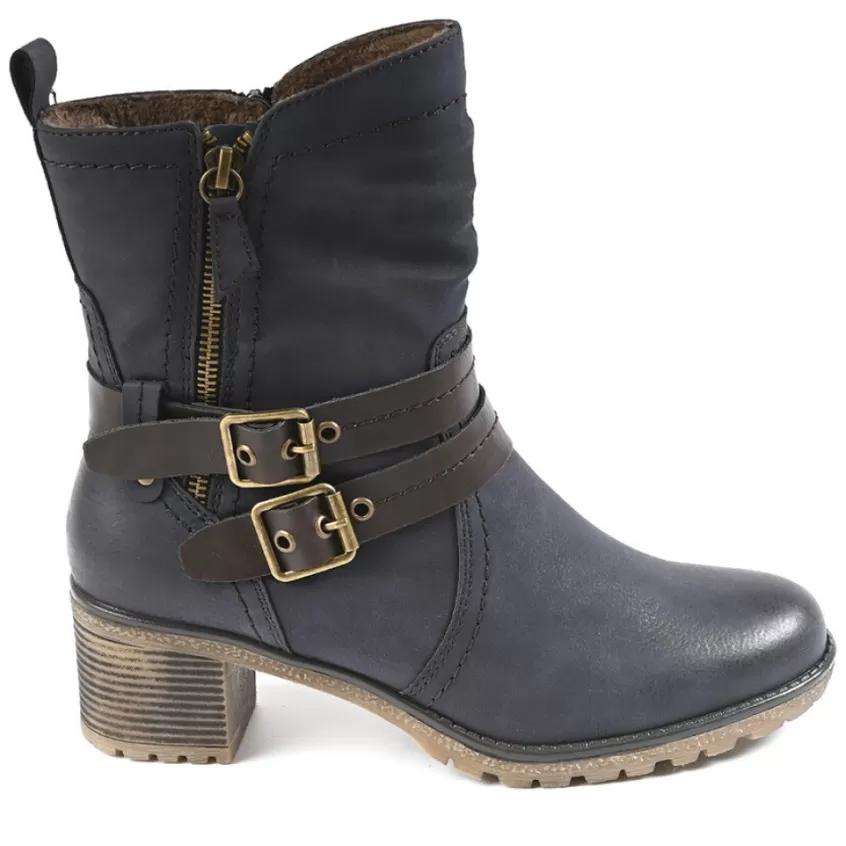 Chaussures Confort | RELIFE Bottines A Talons Bleu Marine