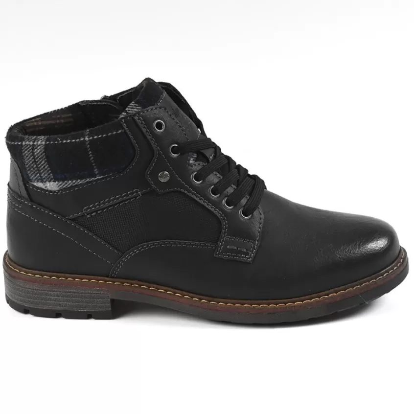 Boots, Bottines | RELIFE Bottines Homme Avec Col Textile Noir