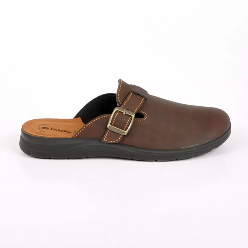 Chaussons | INBLU Chaussons Homme Semelles Souples Marron