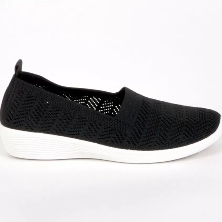 Chaussures Confort | LADY CONFORT Chaussures Confort Femme Noir Semelles Souples