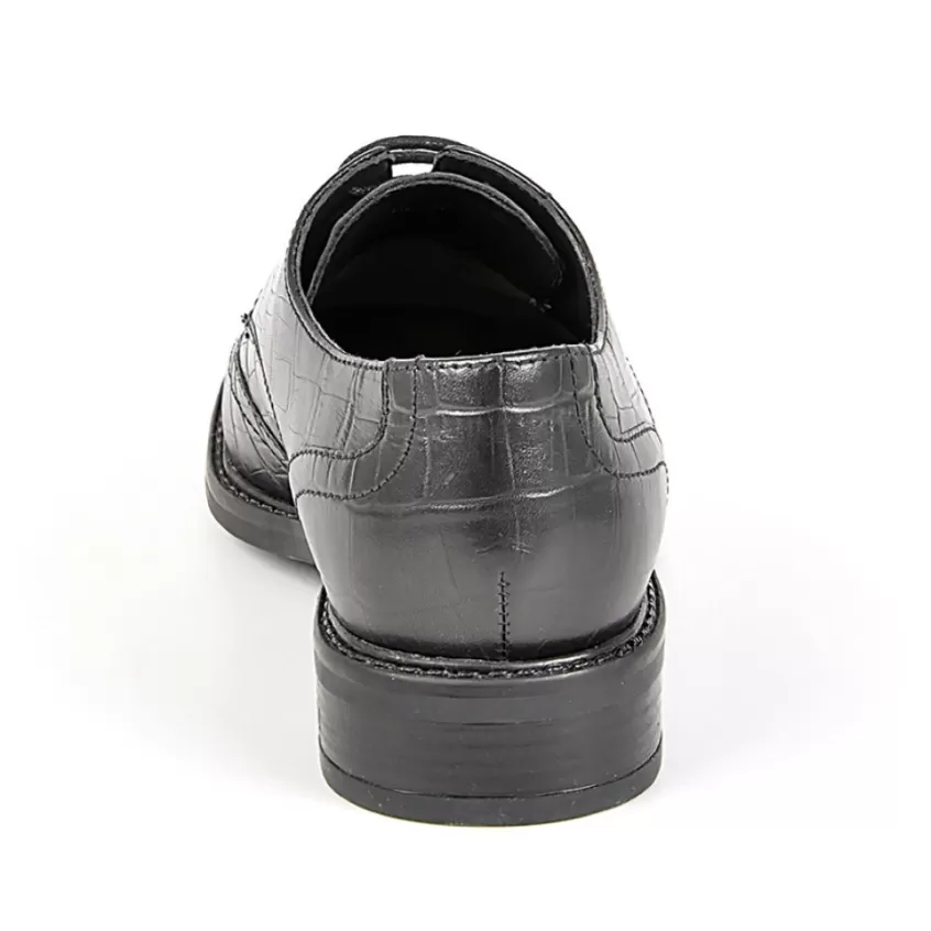Derbies | TIPO ALTO Derbies Avec Effet Croco Noir