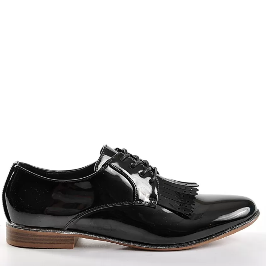 Derbies | ANA LUNA Derbies Avec Franges Vernis Noir