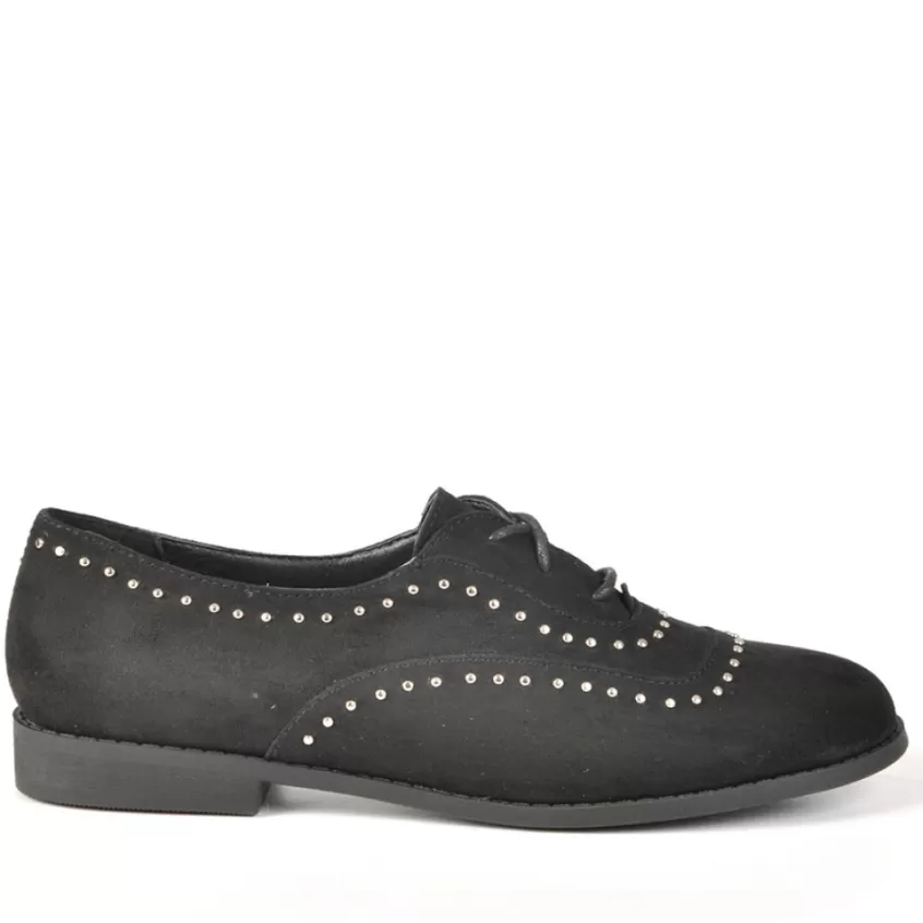 Derbies | ANA LUNA Derbies Femme Avec Petits Clous Noir