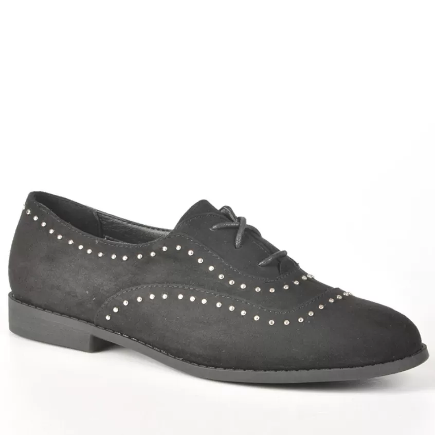 Derbies | ANA LUNA Derbies Femme Avec Petits Clous Noir