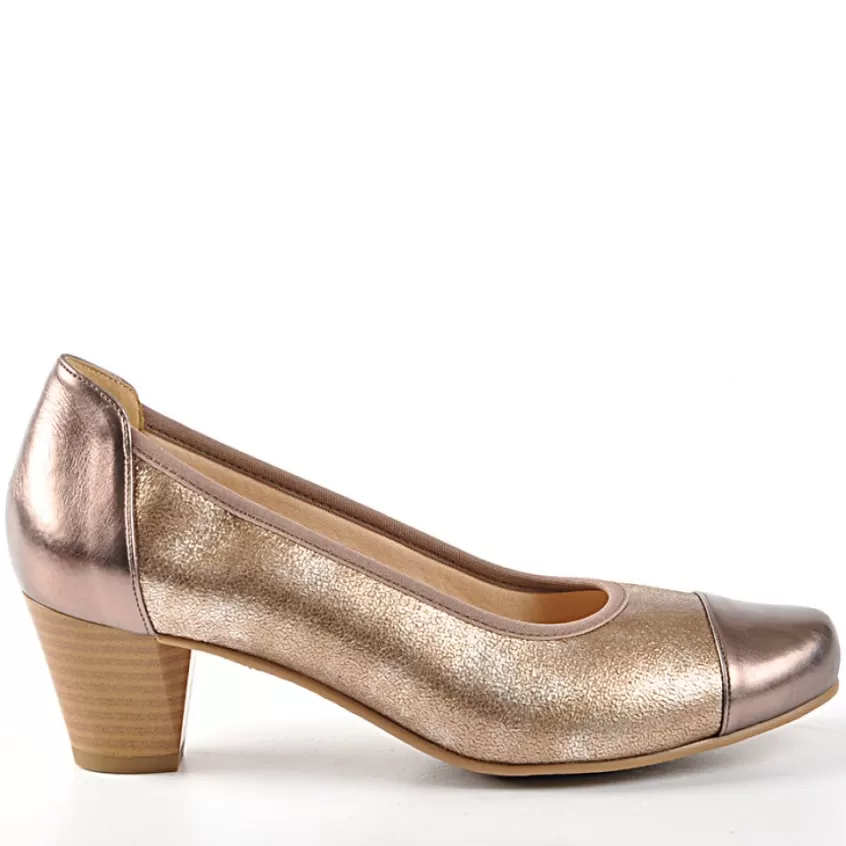 Chaussures Confort | SCALINA Escarpins Matiere Irisee Bronze