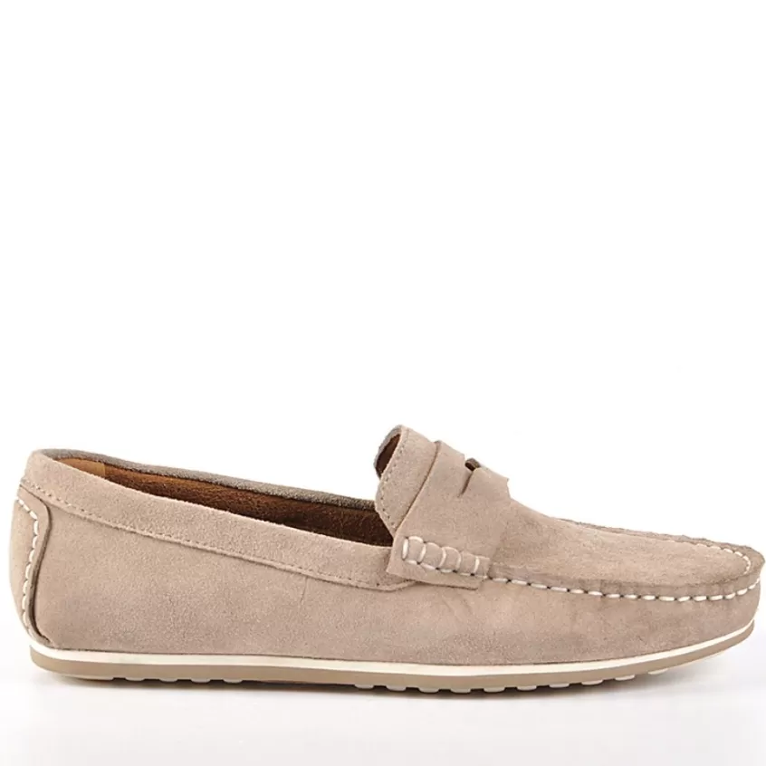 Mocassins, Chaussures Bateaux | FORTUNATO Mocassins Aspect Daim Gris