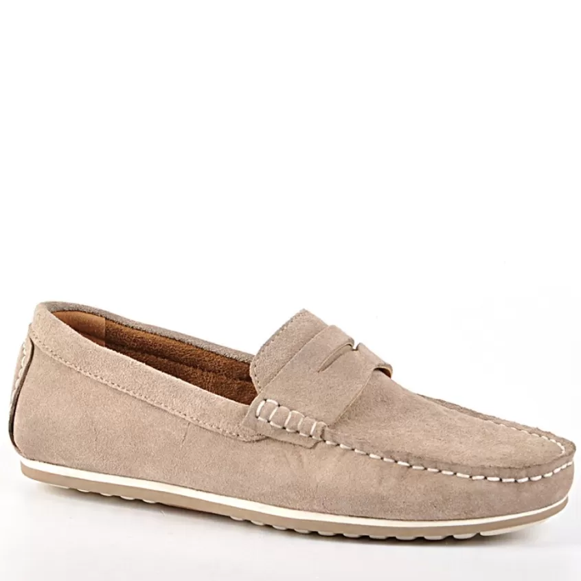 Mocassins, Chaussures Bateaux | FORTUNATO Mocassins Aspect Daim Gris