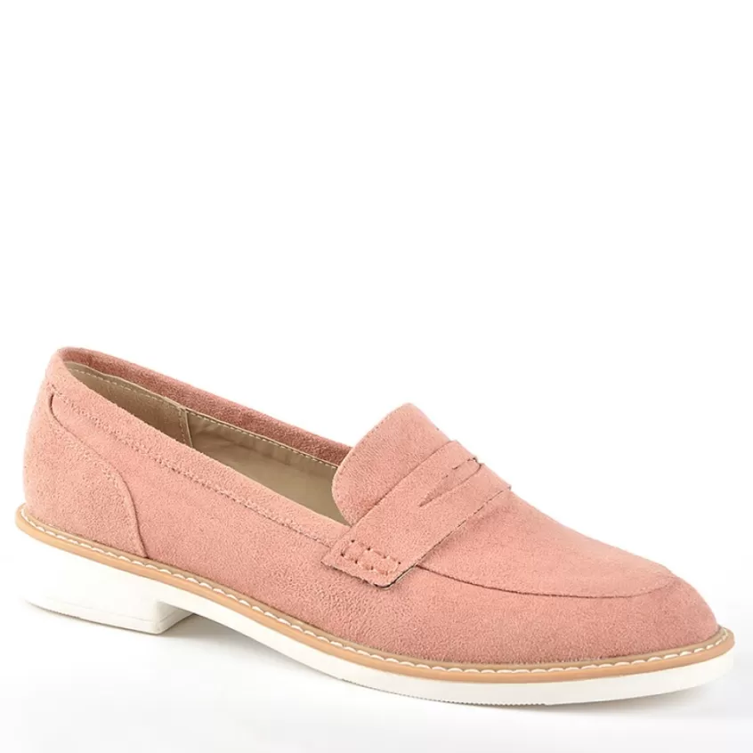 Mocassins | ANA LUNA Mocassins Aspect Velours Rose