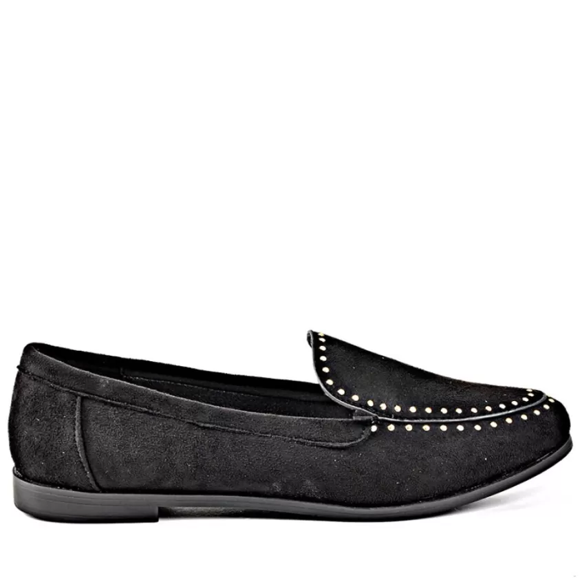 Mocassins | ANA LUNA Mocassins Femme Avec Petits Clous Noir