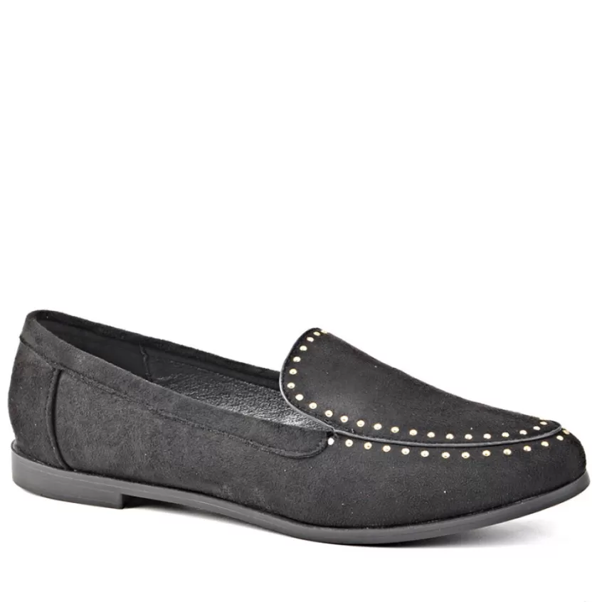 Mocassins | ANA LUNA Mocassins Femme Avec Petits Clous Noir