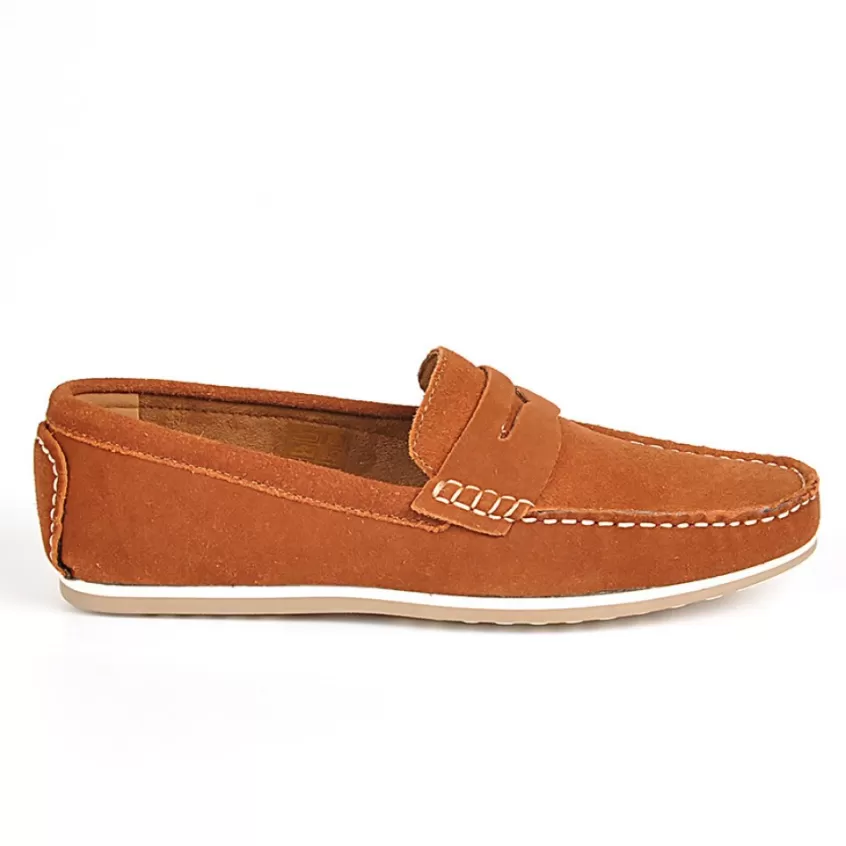 Mocassins, Chaussures Bateaux | FORTUNATO Mocassins Homme Aspect Daim Marron