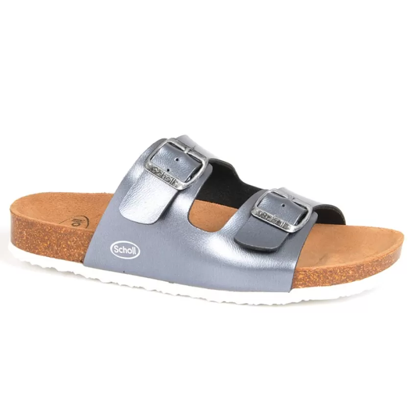 Chaussures Confort | SCHOLL Mules Femme Semelles Anatomiques Gris