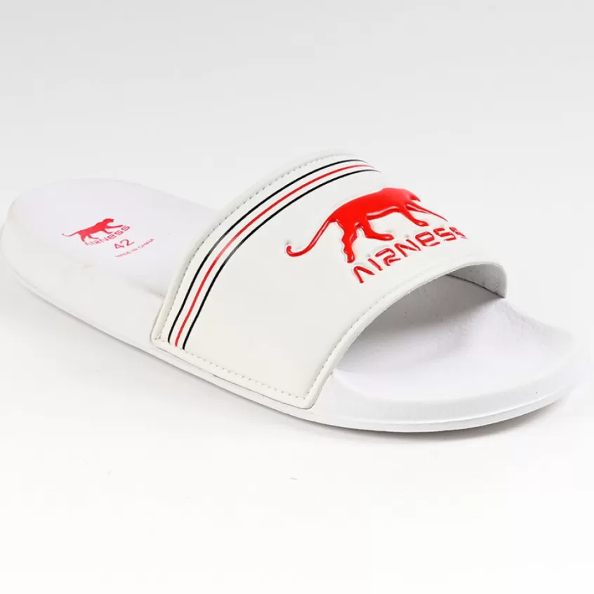 Mules, Tongs | AIRNESS Mules Homme Blanc