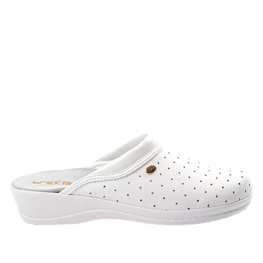 Chaussures Confort | FLEX'IS Mules Sabots Femme Blanc