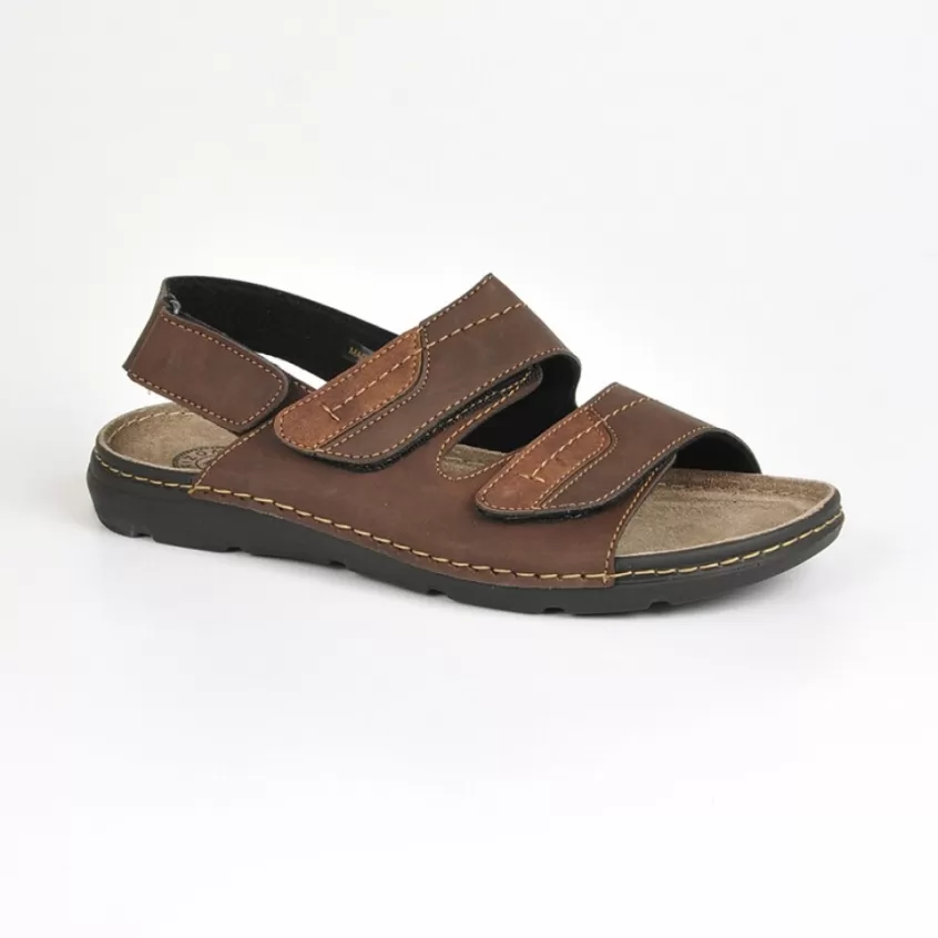 Sandales | ARIZONA Sandales Homme Marron En Cuir