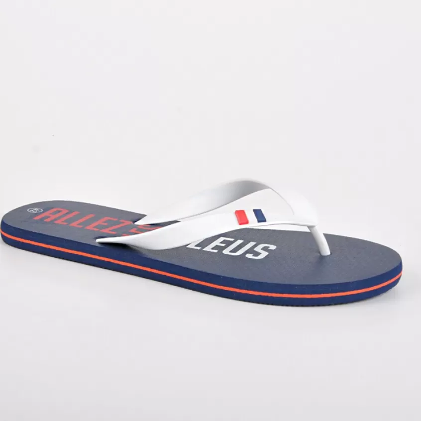 Mules, Tongs | ALLEZ LES BLEUS Tongs Homme Blanc